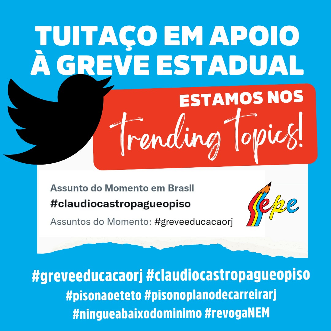 #greveeducacaorj
#claudiocastropagueopiso 
#pisonaoeteto
#pisonoplanodecarreirarj
#ningueabaixodominimo
#RevogaNEM