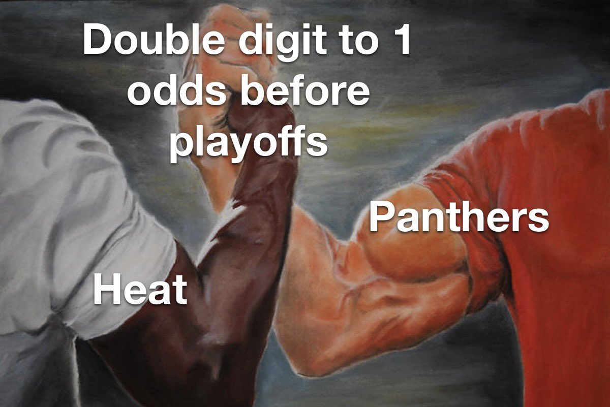 msgplusminus's tweet image. Imagine that as a parlay 🤯

#NBA #NBAFinals #NHL #StanleyCupFinals #HEATCulture #TimeToHunt