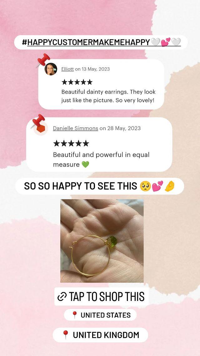 pure_soul_02's tweet photo. Happy customer happy me.....๐
tap to shop this https://t.co/57CDFcerVj
#moldaviteearring #rawstoneearring #roughstoneearring #hoopearring #TheKing #handmadeearring #SaifAliKhan #gemstoneearring #earringjewelry #etsybuyer #happycustomer #review #earringforwoman #giftforher #love https://t.co/tpDP0u4m1W