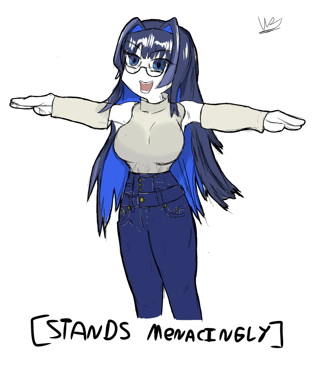She is just standing there, asserting her dominance.
#OuroKronii #hololive #hololiveenglish #hololiveEN #hololive_art  #kronillust