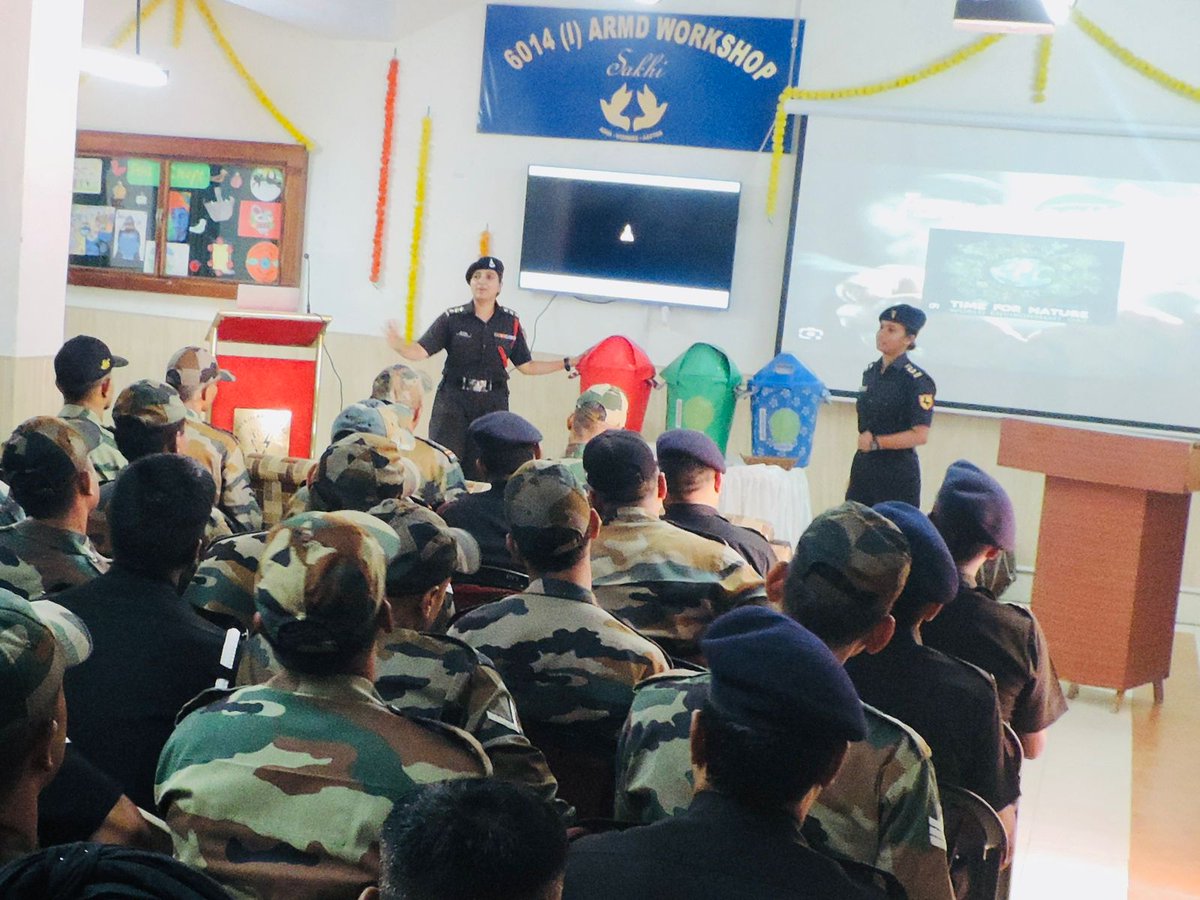 'IT'S NOT AN OCCASIONAL EFFORT BUT A SUSTAINED APPROACH'
 #BlackChargerBrigade focused on awareness of the 3Rs( Reduce-Reuse-Recycle) as the solution to pollution towards environment protection through lectures & demonstrations.

#TikTikPlastic
@adgpi