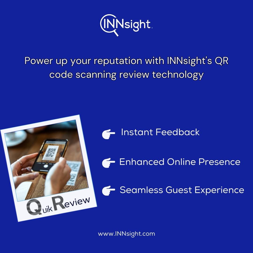 INNsight's tweet image. Enhance your reputation &amp;amp; boost bookings with INNsight’s QR Code technology!

#QRReviews #ReputationBoost #BookingsPowerUp