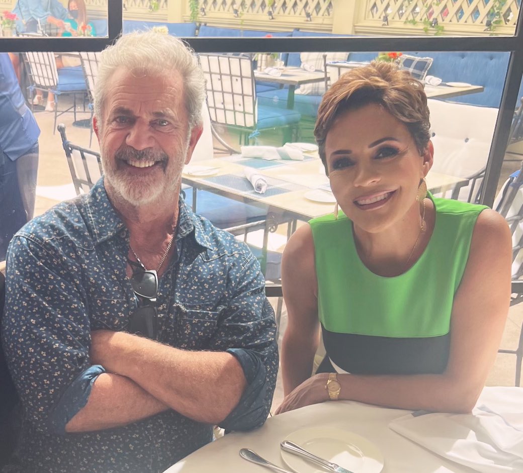 We talked about the tragedy at our border and the horrific child trafficking that’s happening the day this photo was taken. Mel Gibson’s heart and soul are in the right place. We are praying for you and rooting for you. God bless you Mel!