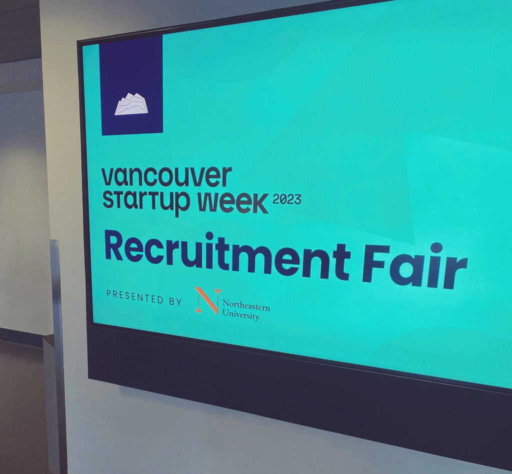 Joined a recruitment fair by @vanstartupweek! I like how the enthusiasm of all startup companies🔥🔥
Enjoyed networking in person in a while🤗