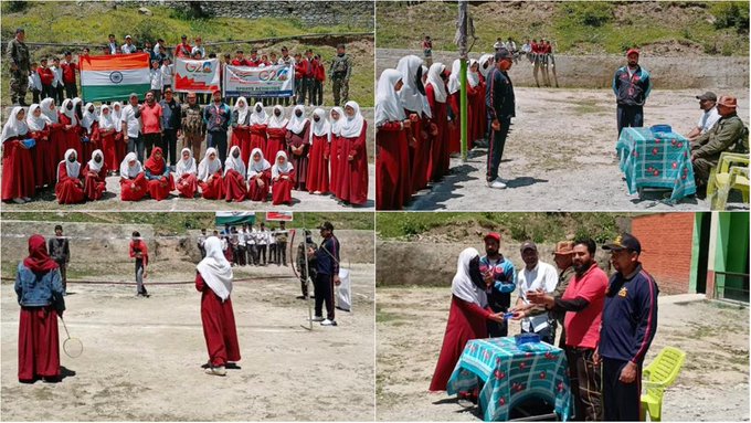 Wussan Battalion organised Friendly Badminton Match for Girls of Sumbal Village.
#KashmirDiaries #FutureofKashmir #GirlsFriendlymatch #oriele   
@official_dgar