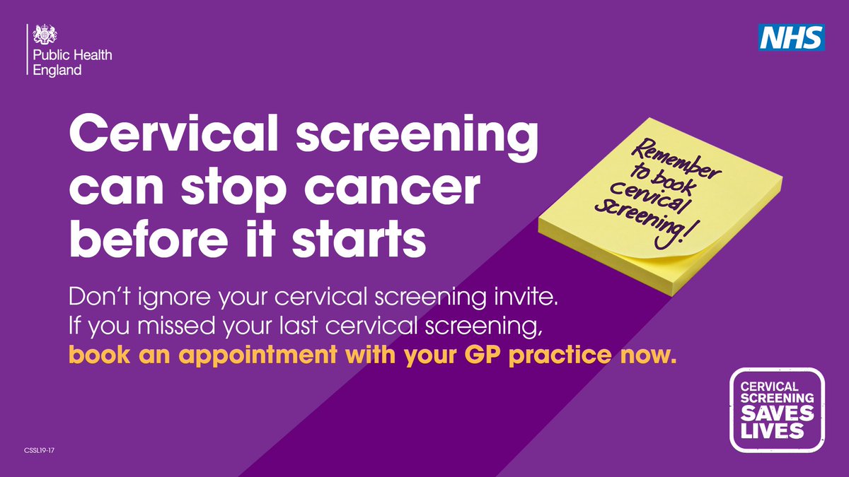 #Cervicalscreening is a way of #preventingcancer. It tests for a virus called #humanpapillomavirus (#HPV).

@canceruk
#cervicalscreening #smearforsmear #dontfearyoursmear #smear #healthscreening