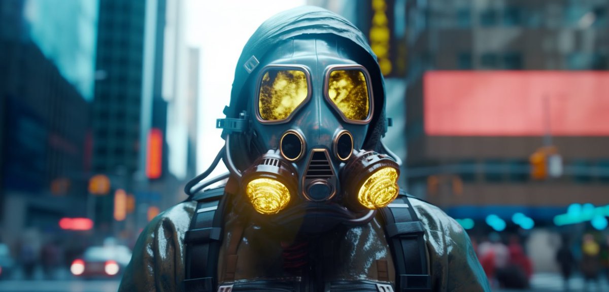 AiDeiTies's tweet photo. 💨 Whole New York smells like smoke. I need a gas mask😷
#NewYork #smellslikegas #smoke #Midjourney #aiart #midjourneyart #midjourneyai #ai #aiartcommunity #digitalart #art #midjourneyartwork #generativeart https://t.co/sxsNGiZVg4
