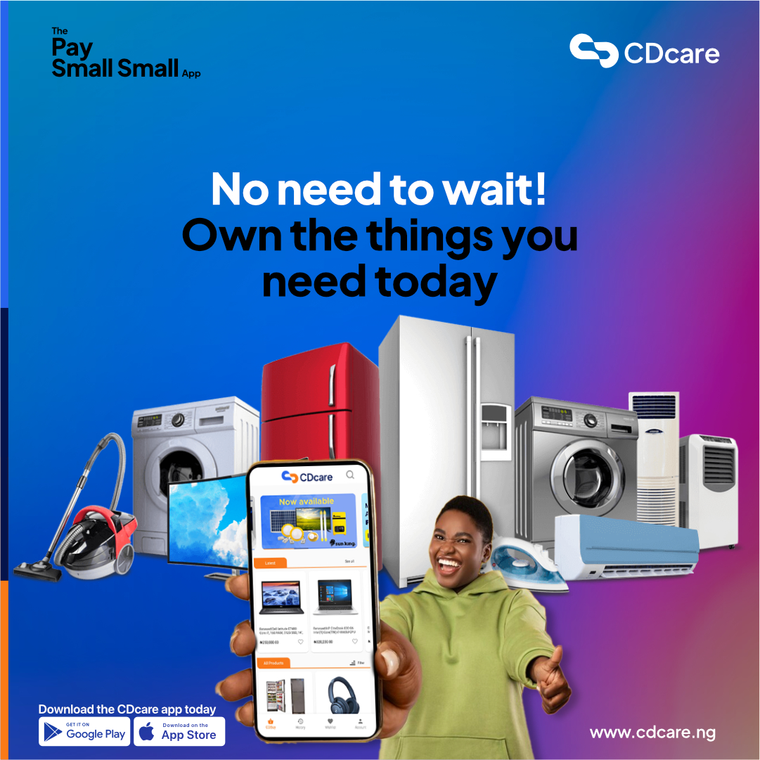 Own the items you desire with our flexible pay small small plans without any added interest.

Visit cdcare.app/SignUp to start today!

#paysmallsmall #zerointerest #normalmarketprice #nokoboadded