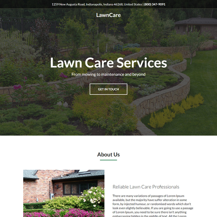Download ready to use minimal lawn care service lead generating landing page design to capture leads from buff.ly/3qv1fNJ #CleaningService #carpetcleaning #residentialcleaning #commercialcleaning #drycleaning #steamcleaning #CleaningUp #pressurecleaning