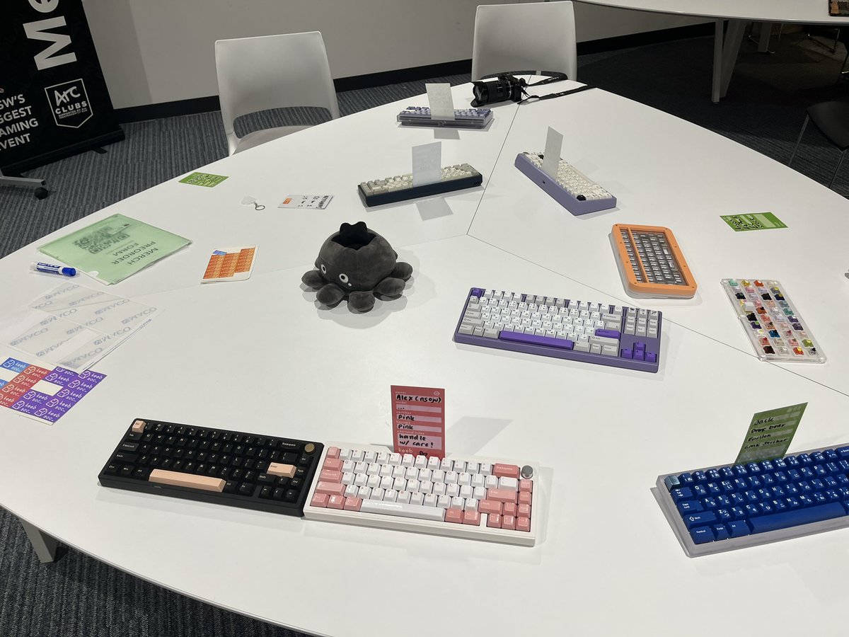 We miss MegaLAN! Hopefully everyone had fun checking out our societies 💗 the Mechanical Keyboards Society is one of many ⌨️