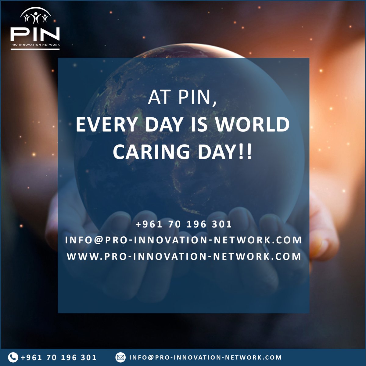 PinSarl17844's tweet photo. At PIN, every day is World Caring Day!!
“To  make a difference in someone's life you don't have to be brilliant,  rich, beautiful, or perfect. You just have to care.” - Mandy Hale

✉️ info@pro-innovation-network.com
📱+961 70 196 301

#CareDay23 #Worldcareday23 https://t.co/VL9C2jhFxy