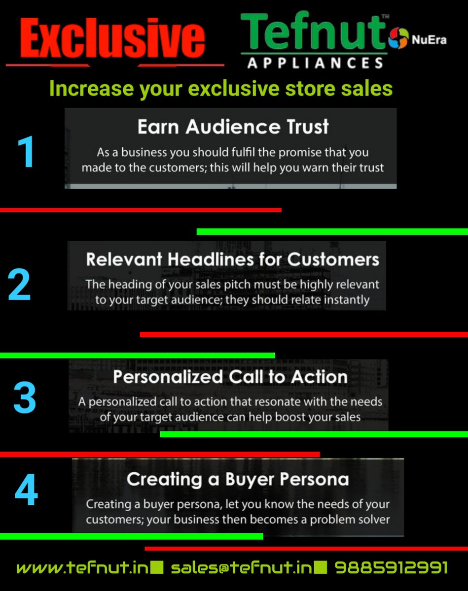 TefnutNuEra's tweet photo. Increase your exclusive store sales by 4 business strategy #tefnut #tefnutappliances #sales #business #strategy #kitchen #appliances #franchise #smoke #exclusive #store #directsales #waterpurifier #chimneys #kitchendesign #interiorstyle #price #brand #custmers #vision #applynow https://t.co/9Ya7VQh94E