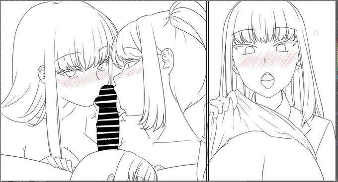 今制作してるエロ漫画のヒロインたち✨ 