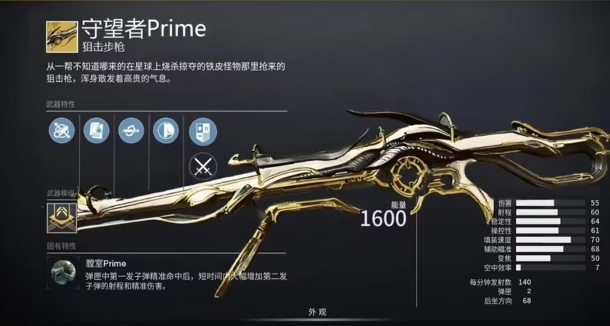 Bro what? lol
The description says: The sniper rifles snatched from a bunch of tin monsters who burned and plundered the planet This weapon exudes a noble temperament. #Warframe #Destiny2