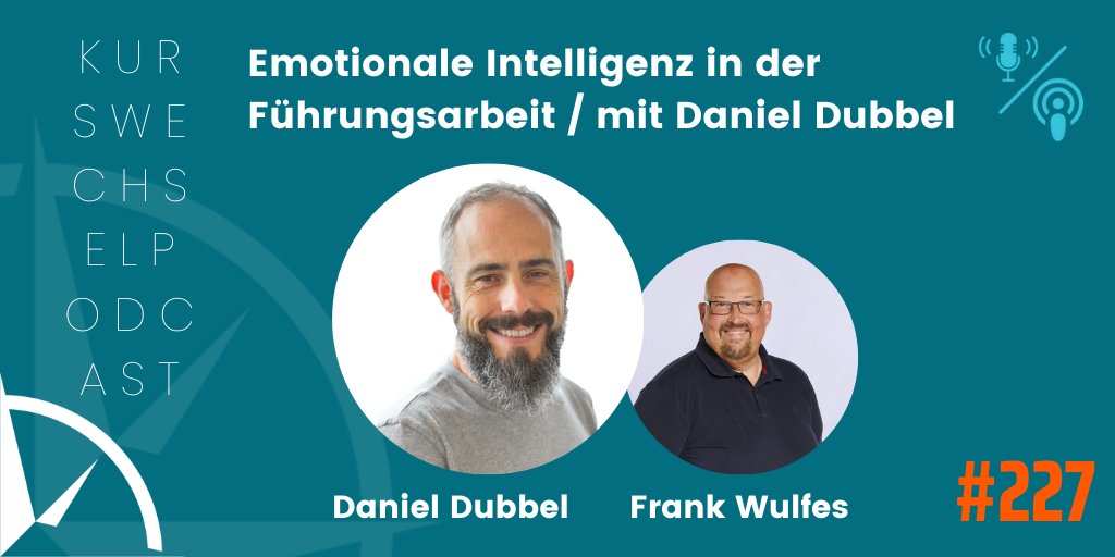 Emotionale Intelligenz - häufig gefordert, selten verstanden.   Im neuesten #kwpodcast sprechen <a href="/wucoco_info/">Frank Wulfes</a> und @derDoubleD darüber, warum Emotionale Intelligenz so wichtig ist und das nicht nur für Führungskräfte.

kurswechsel.jetzt/227