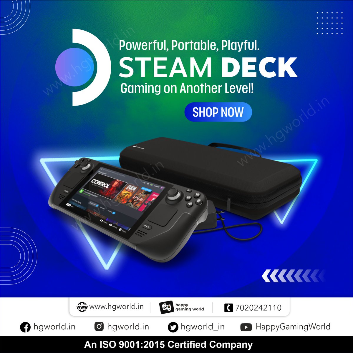 Steam Deck, the power of a PC gaming rig fits right in the palm of your hand.

Call us for more Details :- 👉 7020242110
#steamdeck #hgworld #steamdeck #steam #steamdeckgames #playstation #playstation5 #ps5 #handheldgaming #handheldgamer #handheldconsole #playstationgamer