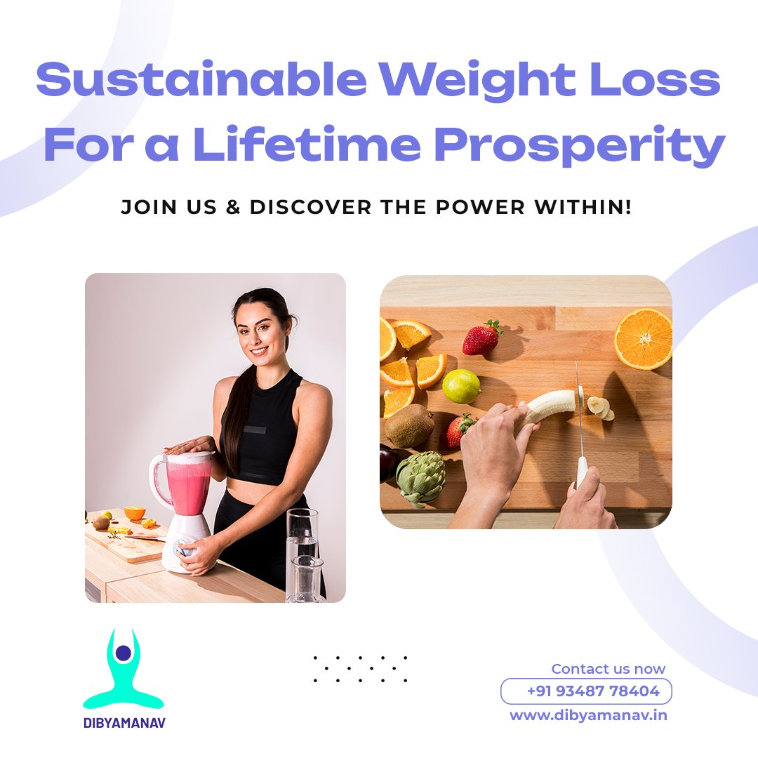 🌱🏋️‍♀️ Sustainable weight loss isn't just about shedding pounds. It's about adopting a healthy lifestyle that lasts! Start your weight loss journey today by joining Dibya Manav. Your body and the planet will thank you! 

#SustainableWeightLoss #HealthyChoices #Dibyamanav