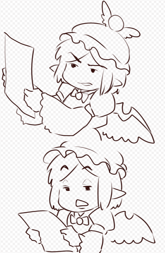 とある忍法用の立ち絵差分を作ろうとラフ画を描き殴っていたが、どう描いてもえっちになってしまって、これではセッションに持っていけないではないか。と、ずっとこんな顔してる。 