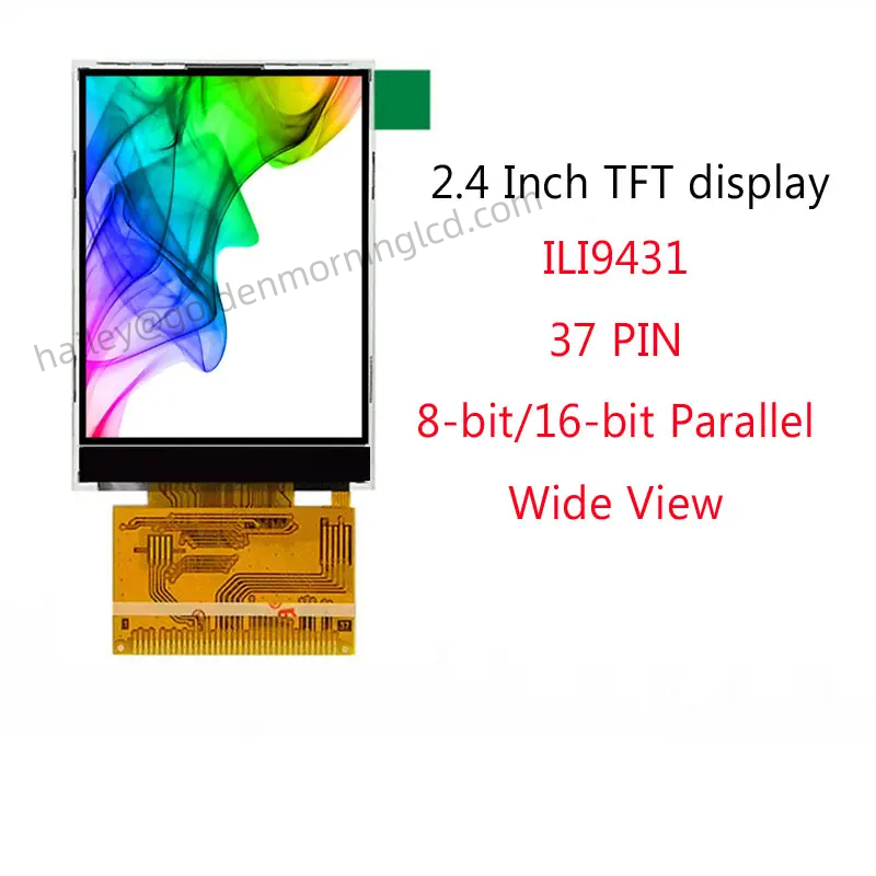 GoldenMorning 2.4 inch TFT Display 240x320 ILI9341 37pin Soldering type with touch and without touch optional #tftdisplay #tft #lcddisplay #lcdscreen #ili9341 #tndisplay #goldenmorning