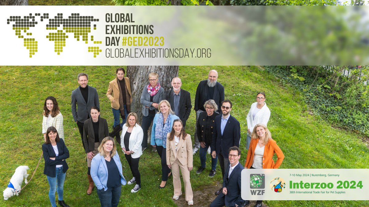 Interzoo_fair's tweet image. We're happy to celebrate with theglobal #exhibition and #pet industry today's #globalexhibitionsday.
🐱 🐶 🐦 🐟 🐢 🐇 
We look forward to seeing you next year at #interzoo2024.
📝register: bit.ly/interzoo24-app…
#ged2023 #interzoo #exhibition #petsupplies #petfood #events