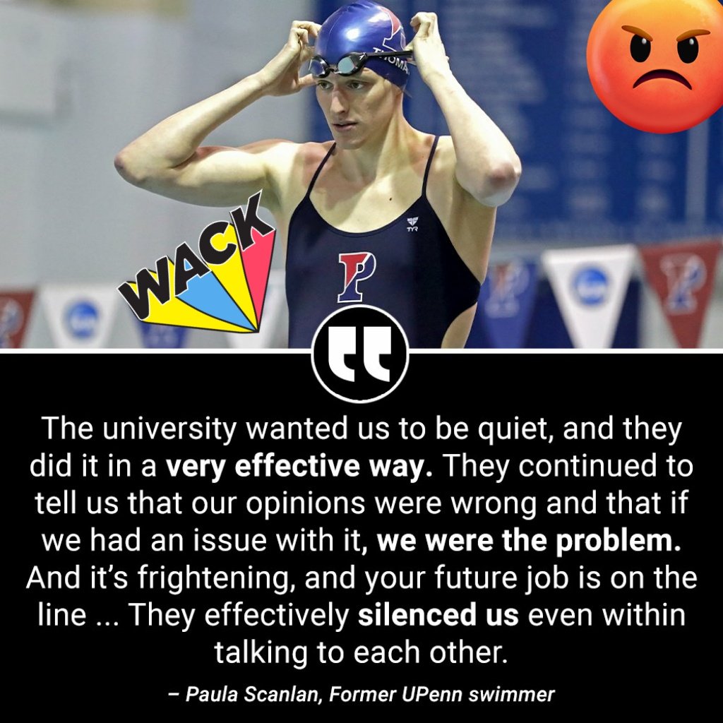 @MaryOConnorMD @Penn @Penn  is absolutely SHAMEFUL. 
And also SHAMEFUL, Will 'LIA' Thomas the (AGP/perv) CHEATER that Penn enabled. 

#LiaThomas 
#PennCheats 
GET MEN OUT OF WOMEN'S SPORTS.