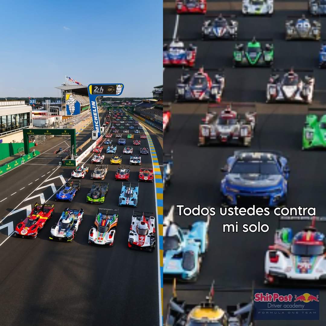 LaDriverTw's tweet photo. El Nascar en Le mans be like https://t.co/ckb0ib4inH