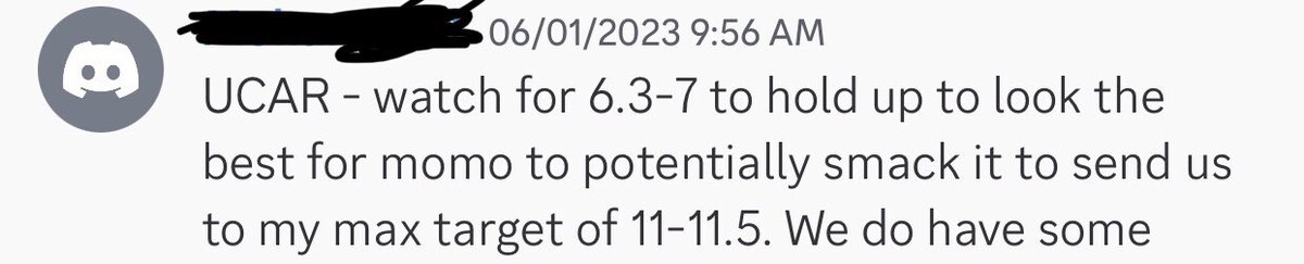 TraptoCorporate's tweet image. $UCAR #UCAR 

ONE OF THE BEST TRADES OF THE YEAR RIGHT HERE BABY!

I mentioned on WEBULL watch for the move from 5.5 ON JUNE 1ST BEFORE MARKET OPEN &amp;amp; ALSO LET THE TEAM KNOW MY MAX TARGET IS 11.00 to 11.50 on this one!

GUESS WHAT HAPPENS NEXT?!?

#CHECKTHETIMESTAMP