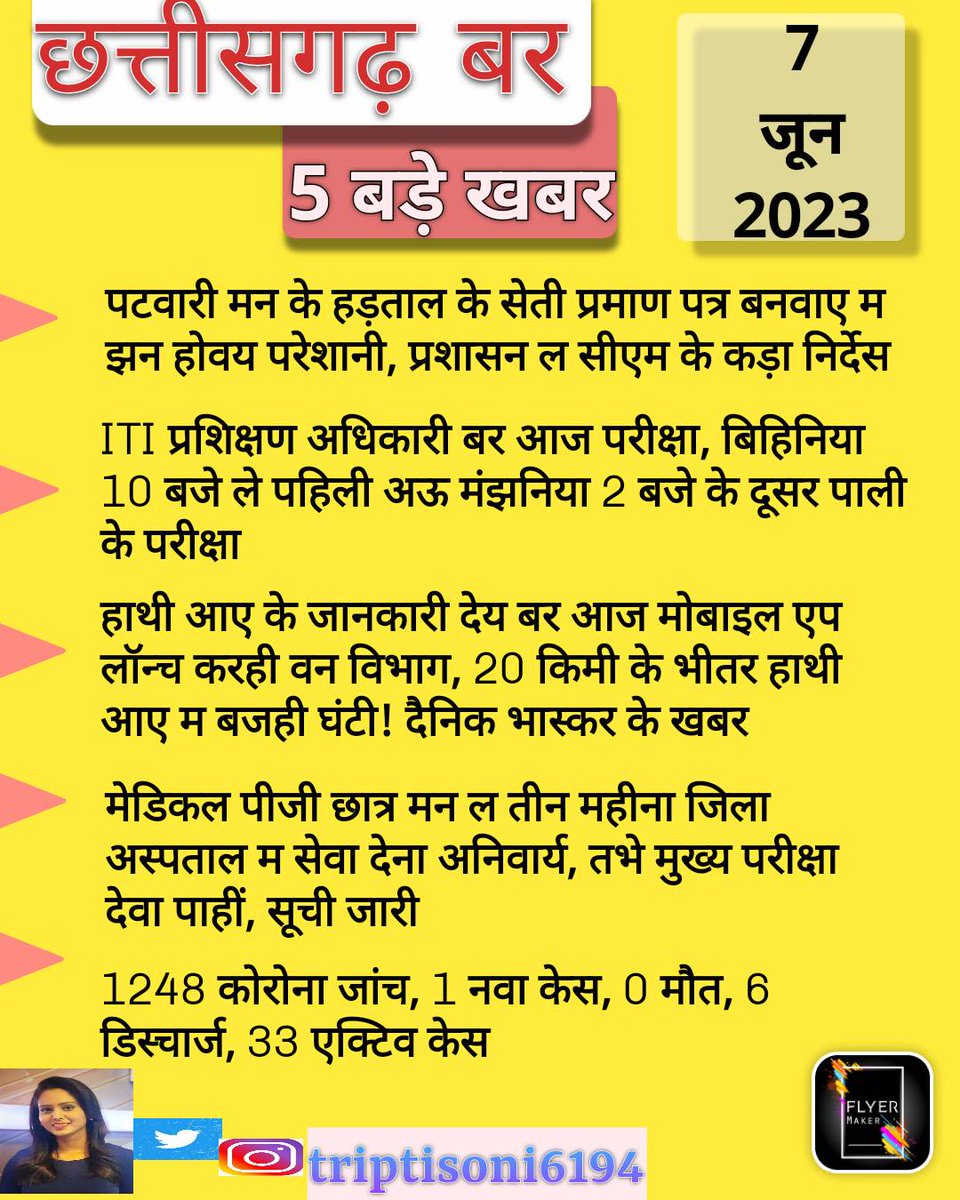 छत्तीसगढ़ बर 5 बड़े खबर
#ChhattisgarhNews