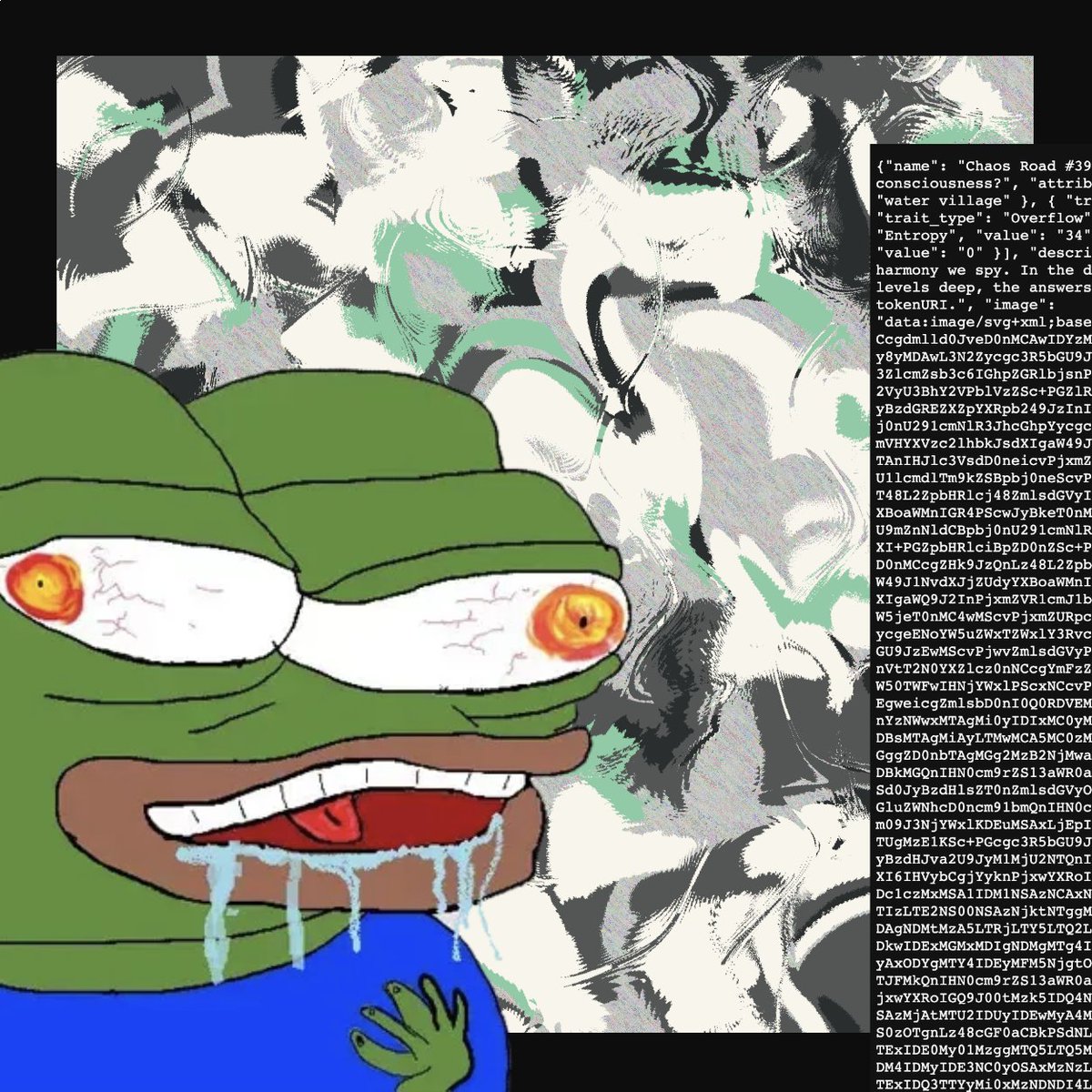 Me when I get some proper on-chain EVM rendered fine art by <a href="/ChainLeftist/">Chainleft</a>: