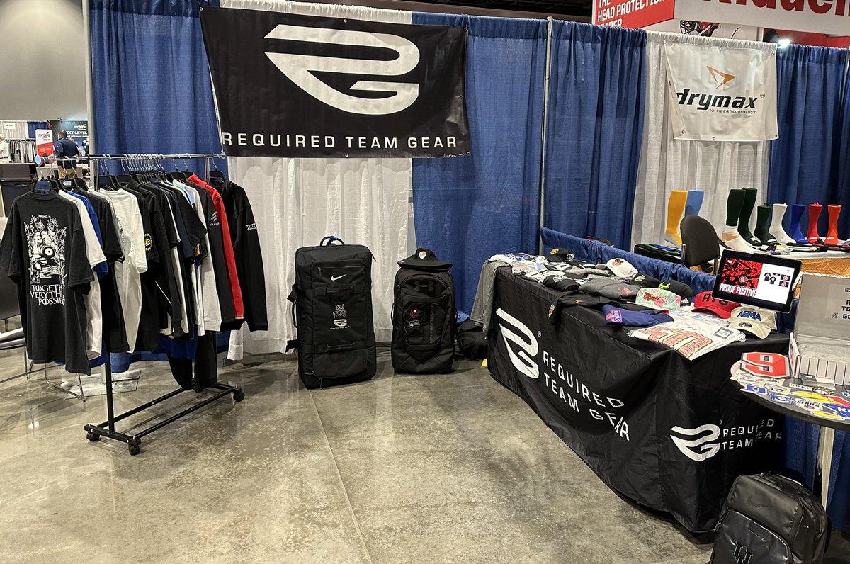 RequiredTeam's tweet image. Good Day at #aema Equipment Managers convention in okc! Great seeing current customers, while trying to become a solution for others! #dowhatsrequired #rtgdecorated #gearisntissueditsrequired #rtgsolutions