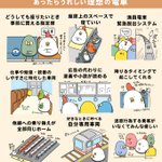 こんな電車が本当にあったら良いのに･･･!理想の電車を描いたイラストが話題に!