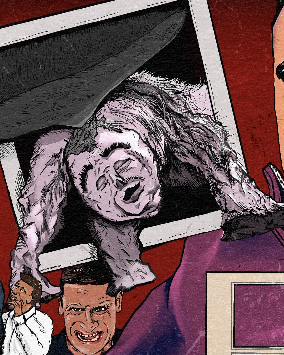 ebdrawls's tweet image. The Darmine’s Doggy Door skit is one of the most impressive and creative concepts out of all three seasons of #ITYSL It could have been an actual horror movie, and maybe this could’ve been it’s poster:
#fanart #IThinkYouShouldLeave #timrobinson