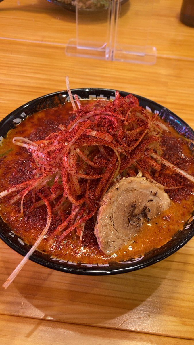 LiveAs38Like's tweet photo. #ラーメン #味噌のジョー 茨城県坂東店へ。気になってチェックしていたので念願の来店。#ファイアーエクストリーム を食べた(と思う)！ここで食べた焼きめしも美味しかった😋2021.11.13 https://t.co/ujMmOhXsZF