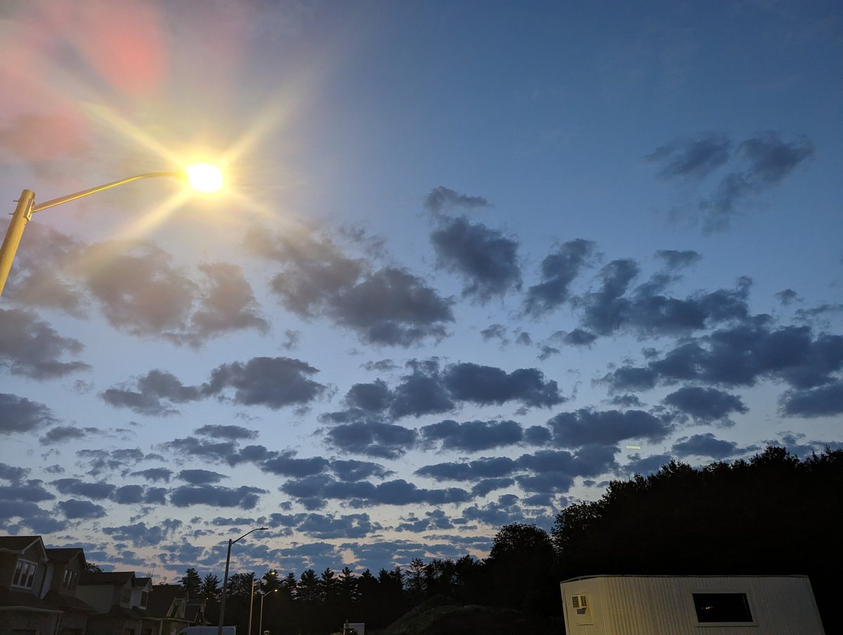 This was the sky the morning before the fires out East in Canada. 
I love to capture a moment because a moment gets lost in time. 

#sky #morningskies #canada #forestfires #prettyskies #NovaScotia #ontario