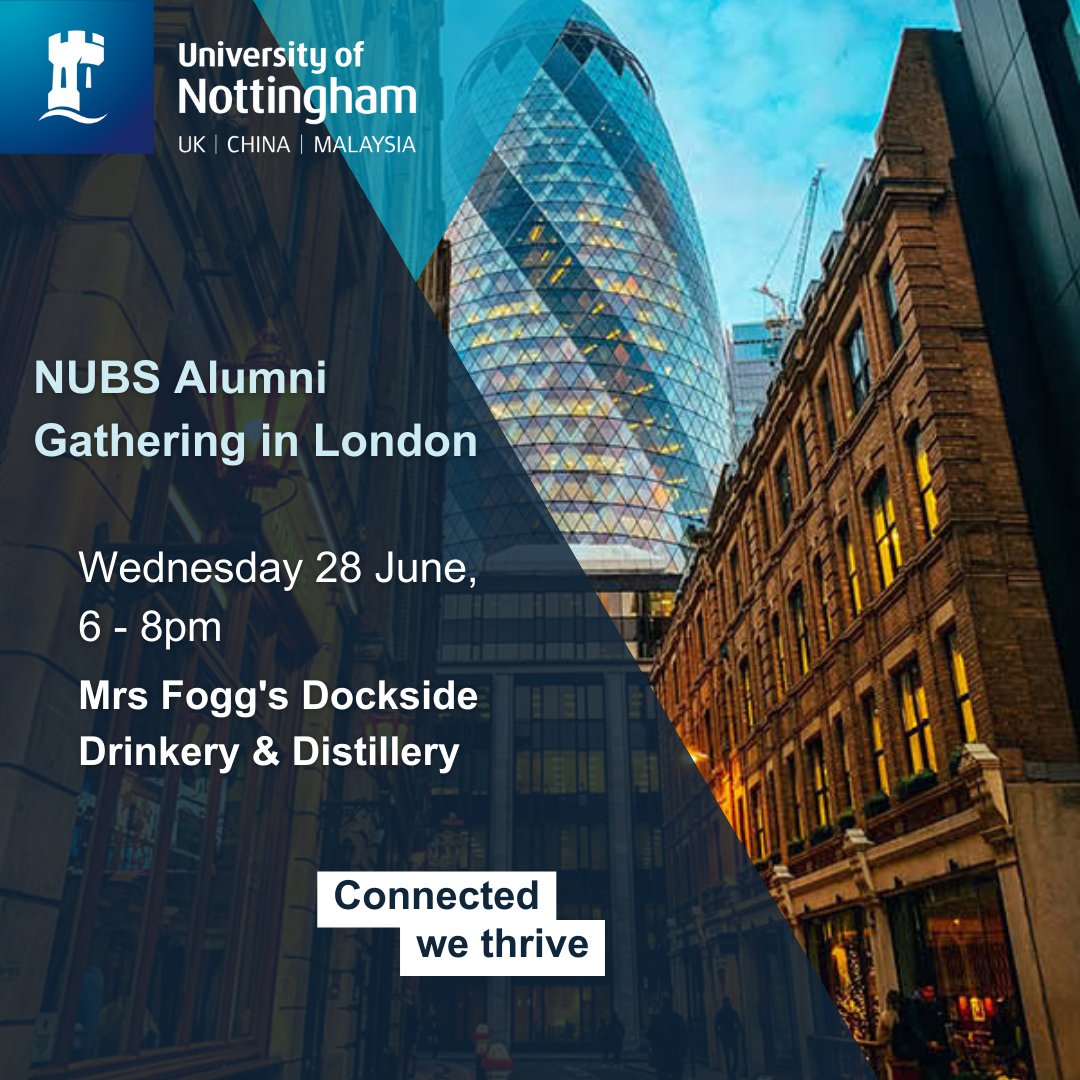 Calling all NUBS alumni! An alumni gathering will be held in London on Wednesday, 28 June 2023, 6-8pm.

This casual alumni gathering is open to all NUBS graduates from all 3 campuses. Those graduating this year are also invited! @nubsmalaysia