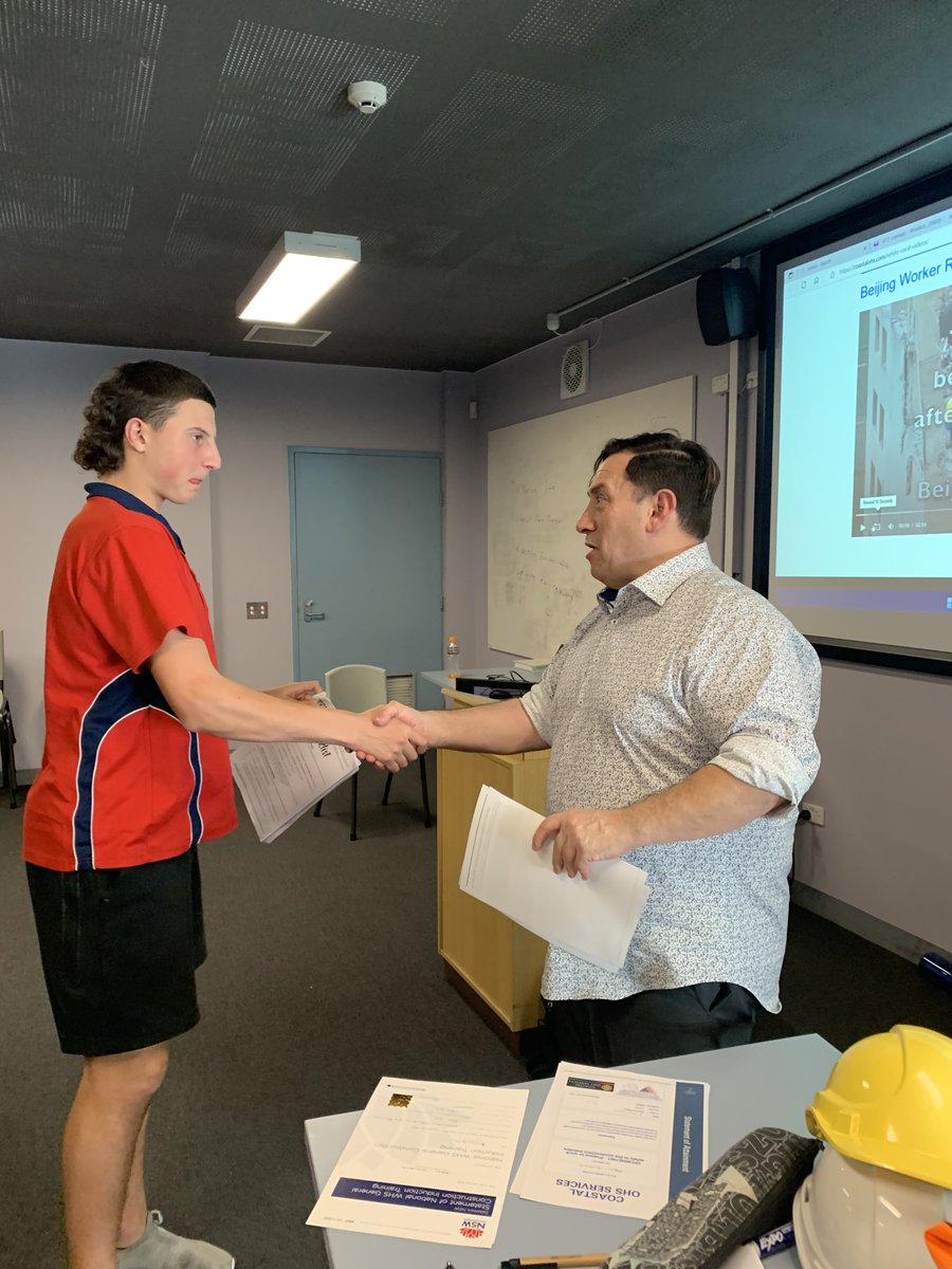 The 7 hour Construction Industry Safety Training (White Card) was held last week at RBSC - students now have a solid understanding of how to keep themselves and others safe when working on a Construction site.
