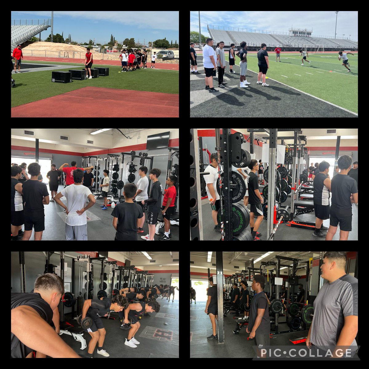 First 2 days of <a href="/Hanks_Football/">Hanks Football</a> summer workouts…over 93 kids each day! Proud of these young men. Only the beginning. #RiseAndConquer <a href="/RCadena2001LTD/">Ruben Cadena</a> <a href="/JMHanksHigh/">J.M. Hanks High School</a>
