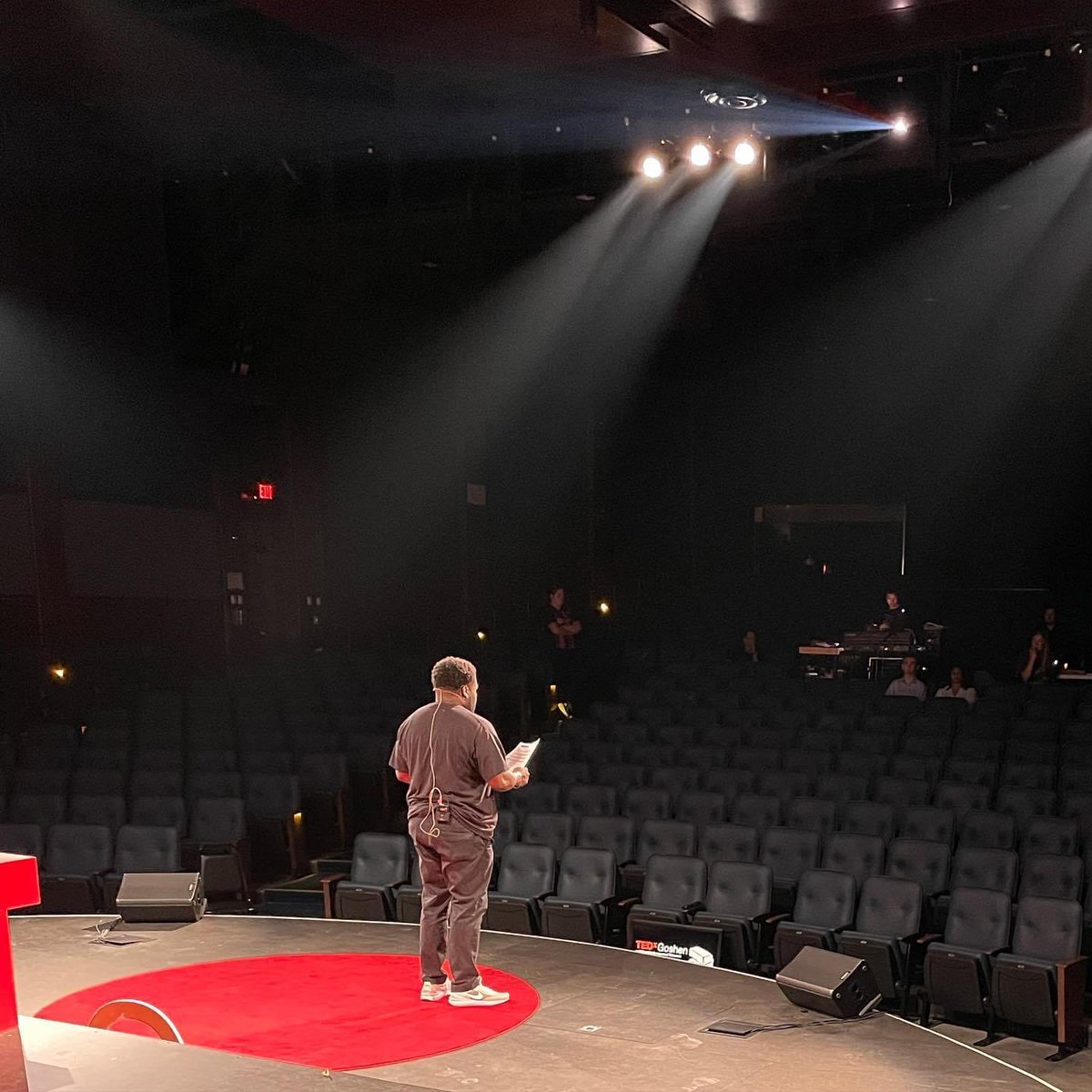 Fred Miles gave a #TEDxGoshen talk in 2021 titled “Defining Success” 2 years later he’s on our stage again as the host for our amazing night. Search his talk on YouTube! Soon those seats will be filled: get yours today! TEDxGoshen.com