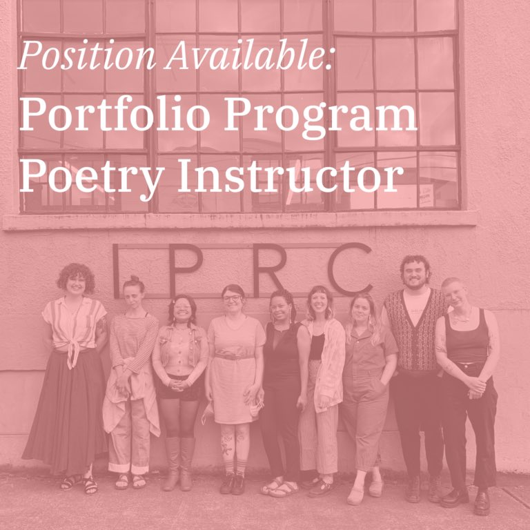 IPRC's tweet image. Still accepting applications through Friday for the Portfolio Program Poetry Instructor!

iprc.org/position-avail…