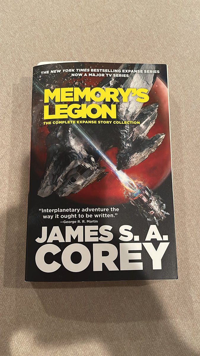 Current read…the short story collection from The Expanse. Love this series!
@JamesSACorey #TheExpanse