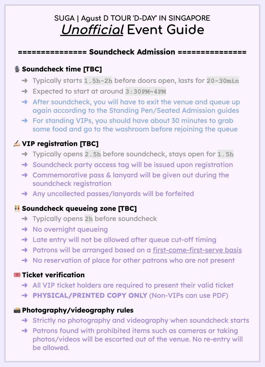 613apbp's tweet photo. Hi guys 😙💜 Can you believe we're only 9 days away from D-DAY in SG 😖😩🗣️👯‍♀️🦟🦗🦟🦗 

Anyway! Here's an UNOFFICIAL event guide 🫡 Hope it helps you plan for the concert while we wait for the official details to be announced! 

and happy festa 🥳 sososo excited for Take Two 🥹🤩 https://t.co/XYrzNJEW29