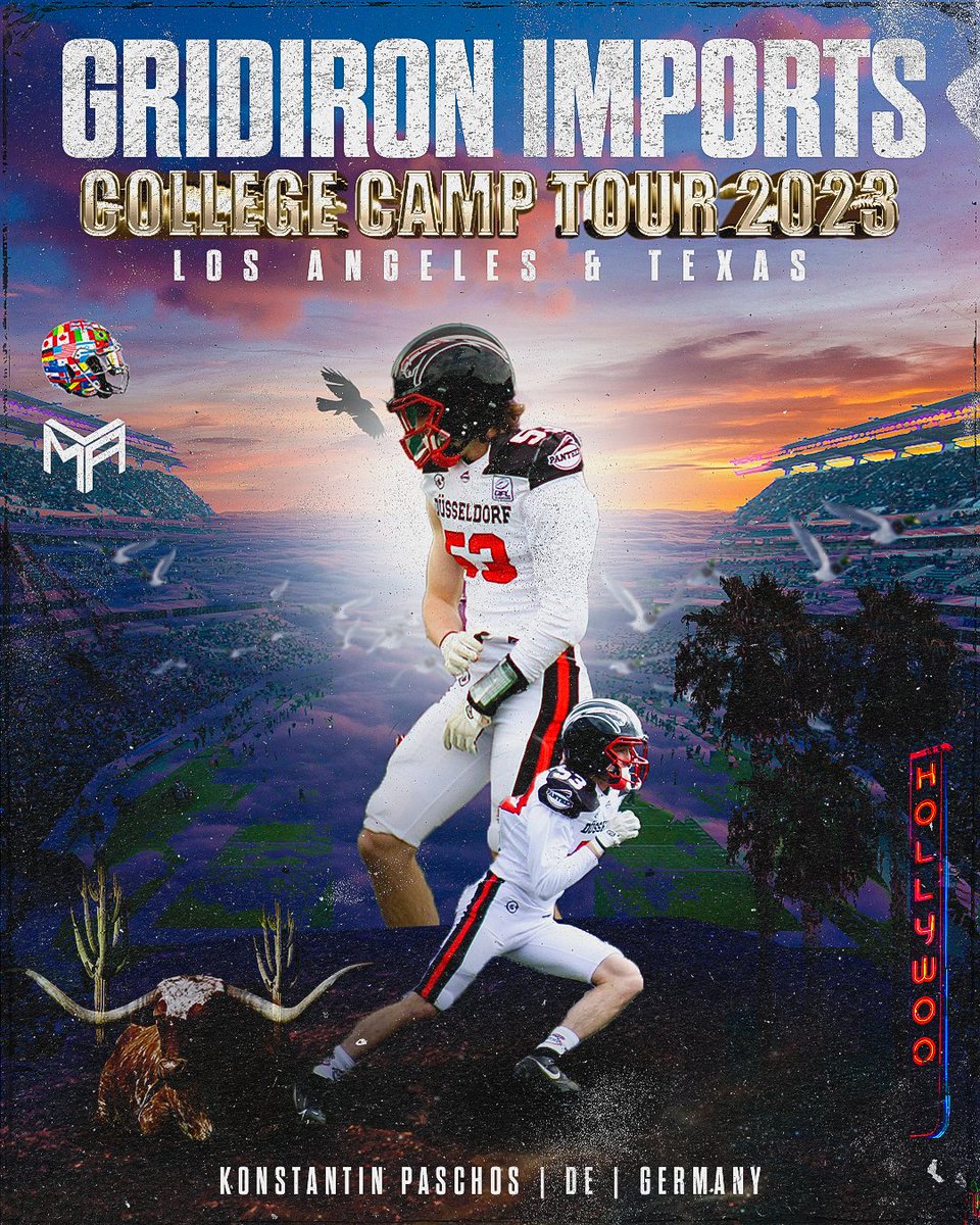 Texas has been very very good to <a href="/paschoko1/">Konstantin Paschos 🇩🇪</a> as he has multiple offers in hand headed to SoCal next for a big finish to the camp tour! 
<a href="/Dus_Panther/">Düsseldorf Panther</a> <a href="/CRHFootball/">Choate Rosemary Hall Football 🐗</a>