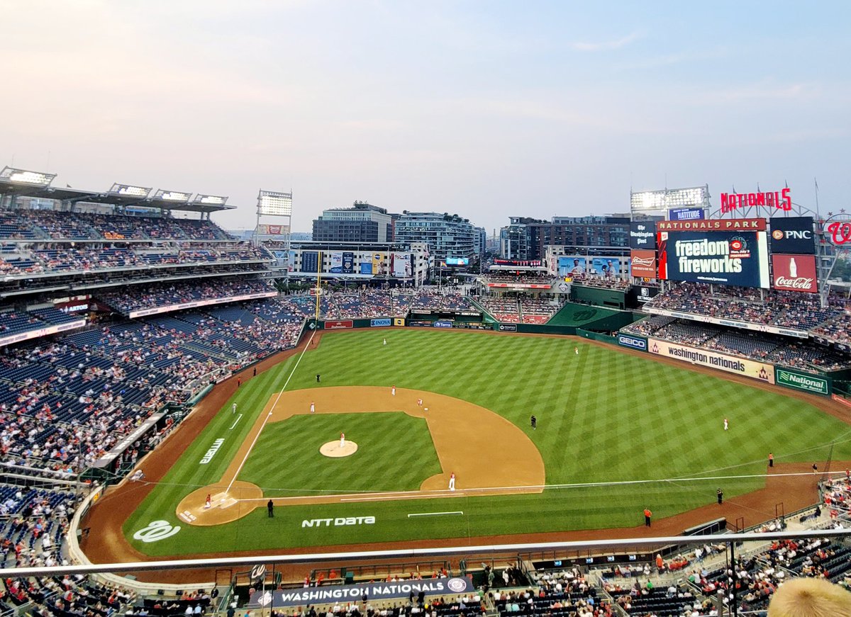 themilman's tweet photo. By bike and train and two via plane (from Atlanta), the @FoursquareITP crew had a blast at the @Nationals game! https://t.co/rH0tsUk4Kj