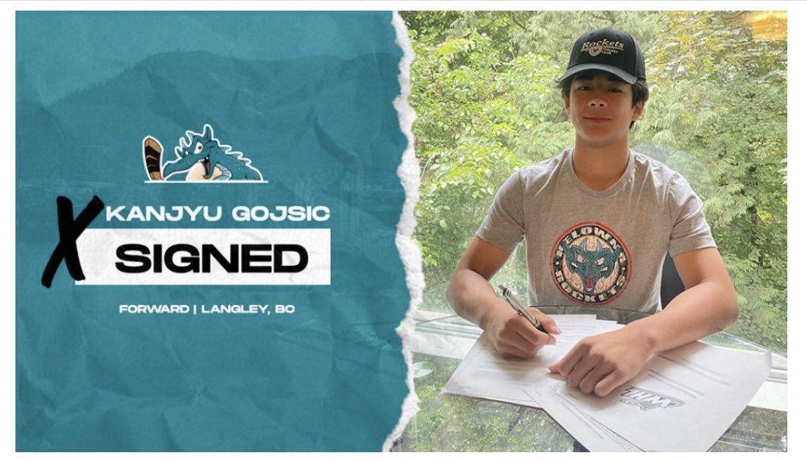 Congratulations to LMHA Alumni Kanjyu Gojsic for being signed by the Kelowna Rockets to a WHL Scholarship and Development Agreement.