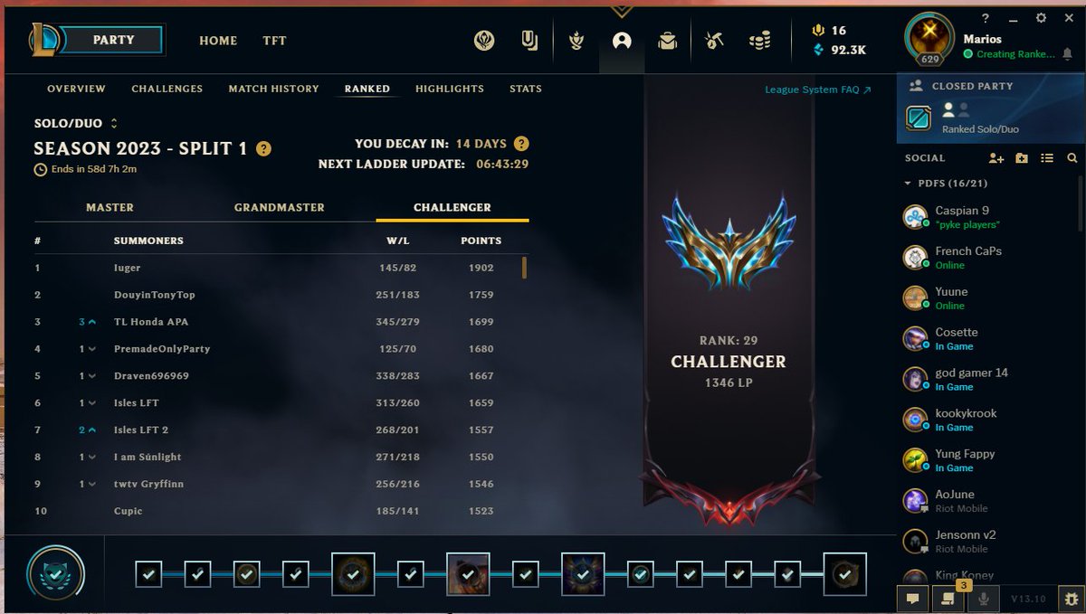 rank 29 peak