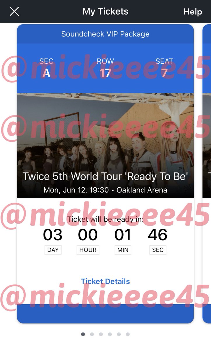 mickieeee45's tweet photo. WTS 2 Floor VIP - TWICE 5th World Tour
Oakland Arena
Monday, June 12th 

- Sec A
- Row 17, 18
- Seat 7, 7
- VIP included, meet up for check in or ID

$700 each, negotiable
DM if interested

#TWICE_5TH_WORLD_TOUR #twicetickets https://t.co/TBHFKwd67C