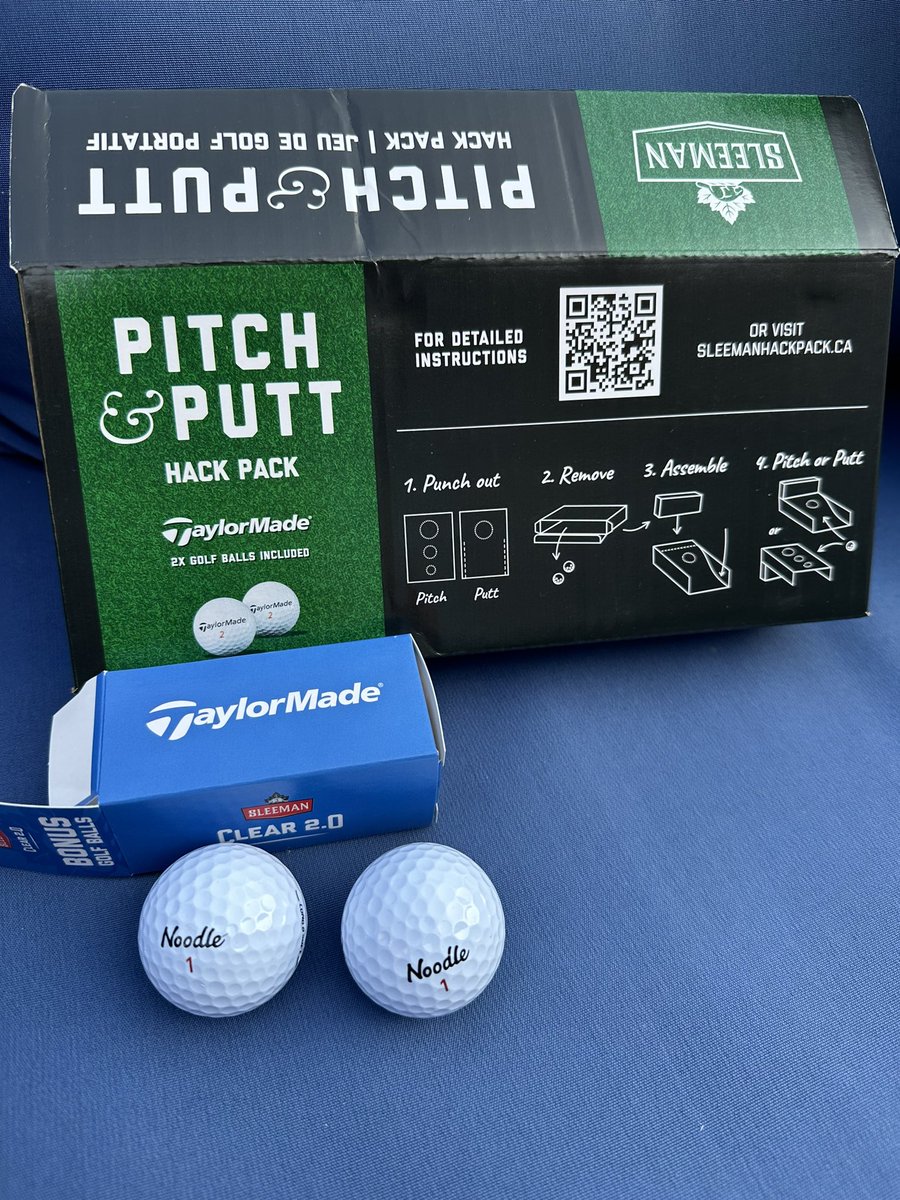 beccles08's tweet image. Really loving the @sleemanbeer x Golf / @GolfCanada partnership and initiatives. Although I did uncover some Noodles when expecting @TaylorMadeCA finest. 

Do I know TM makes Noods? Yes. Would I also prefer to lose a TP5 or RBZ? Also yes.