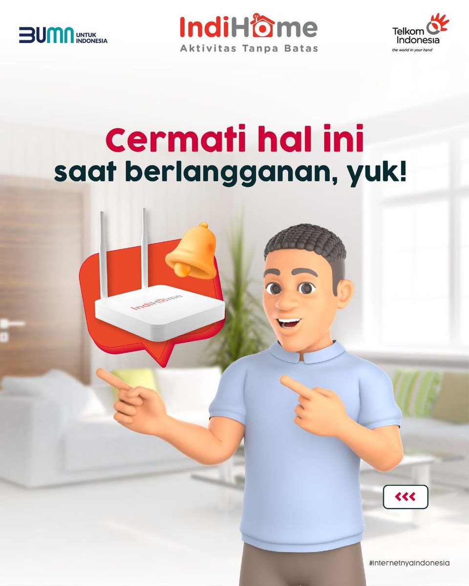 witel_babel's tweet photo. Sobat, saat berlangganan layanan IndiHome, ada beberapa hal yang harus dicermati.

Ingat, jika ada hal yang mencurigakan, Kamu bisa langsung DM atau WA melalui WhatsApp official Witel Babel! 😉

#AktivitasTanpaBatas
#InternetnyaIndonesia https://t.co/zIkBZ3jrF8