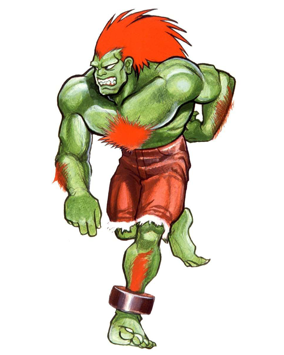 Video Game Art Archive on X: Blanka 'Street Fighter II' Super Nintendo   / X