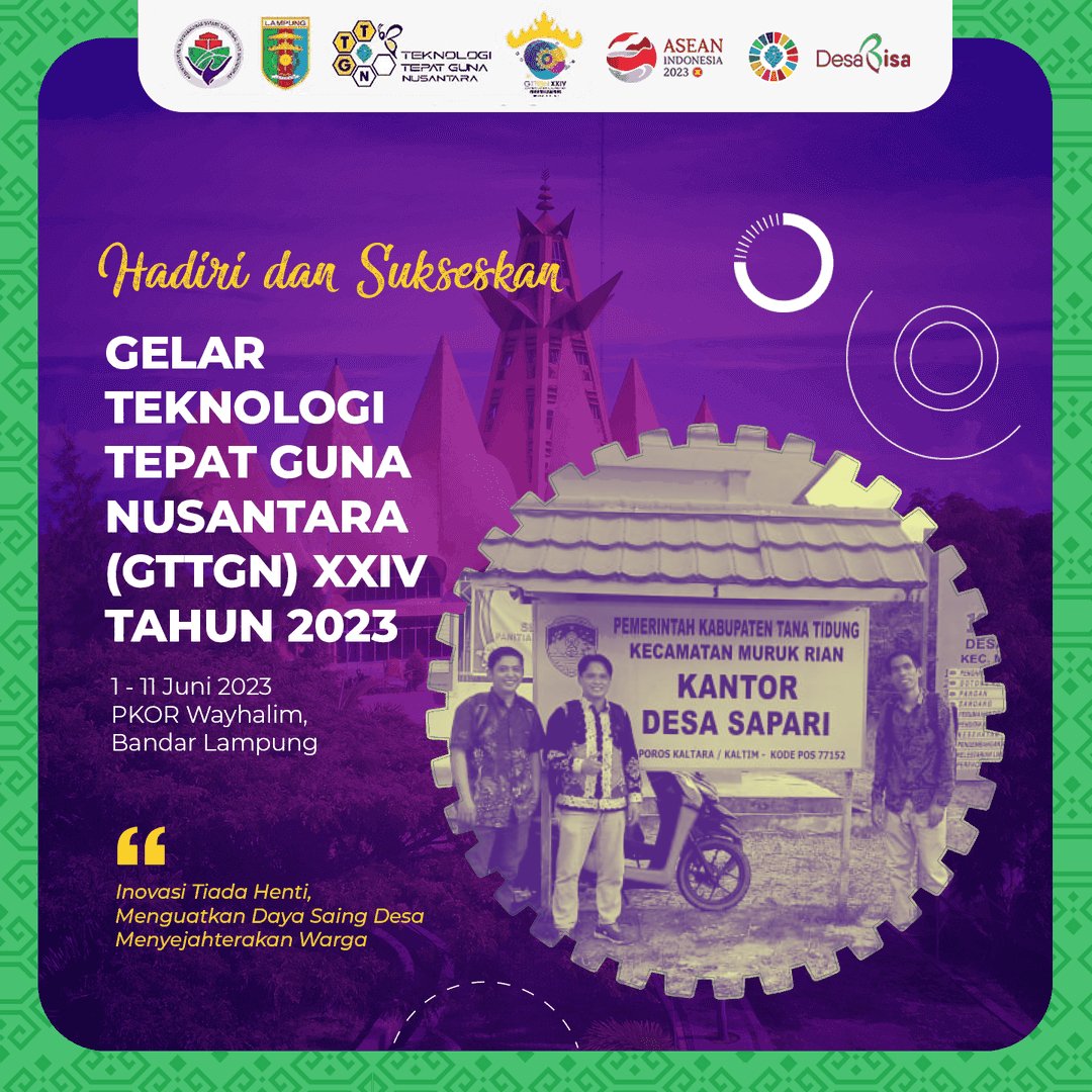 Desa Berani Berinovasi Melalui TTG 
#TTGNusantara
#DesaBerdayaWargaSejahtera

<a href="/jokowi/">Joko Widodo</a> 
<a href="/halimiskandarnu/">ABDUL HALIM ISKANDAR</a>
@Kemendespdtt
<a href="/malik_haramain/">malikharamain</a>
<a href="/imansyukri/">Iman Sukri</a>
<a href="/taufikmadjid71/">IG : taufik.madjid</a>
@yusradaridesa 
<a href="/azzameldzikrie/">#SantriIndonesia</a> 
<a href="/tppkemendes/">TPP KEMENDES</a>